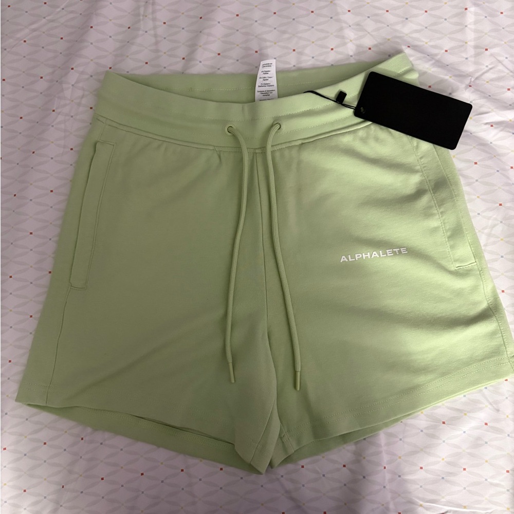 Alphalete Women's Light Green Athletic Shorts